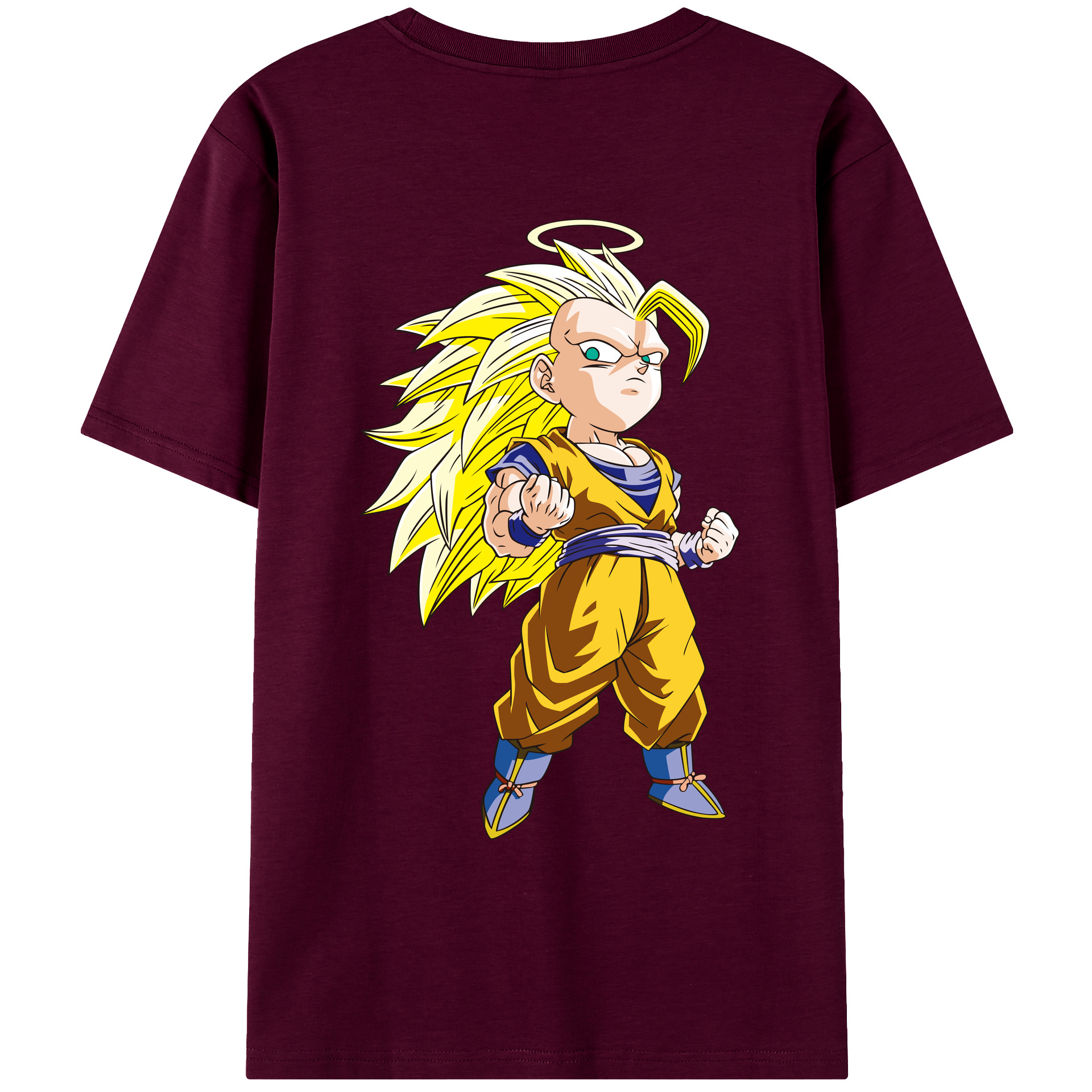 （画像用） ドラゴンボール 孫悟空（そん ごくう）Son Goku カカロット DRAGON BALL Kakarotto レディース半袖Tシャツ(バックプリント)